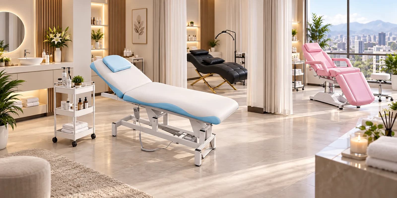 Mobiliario ELESS en salón de belleza para cuánto cuesta equipar un salón de belleza en Perú.