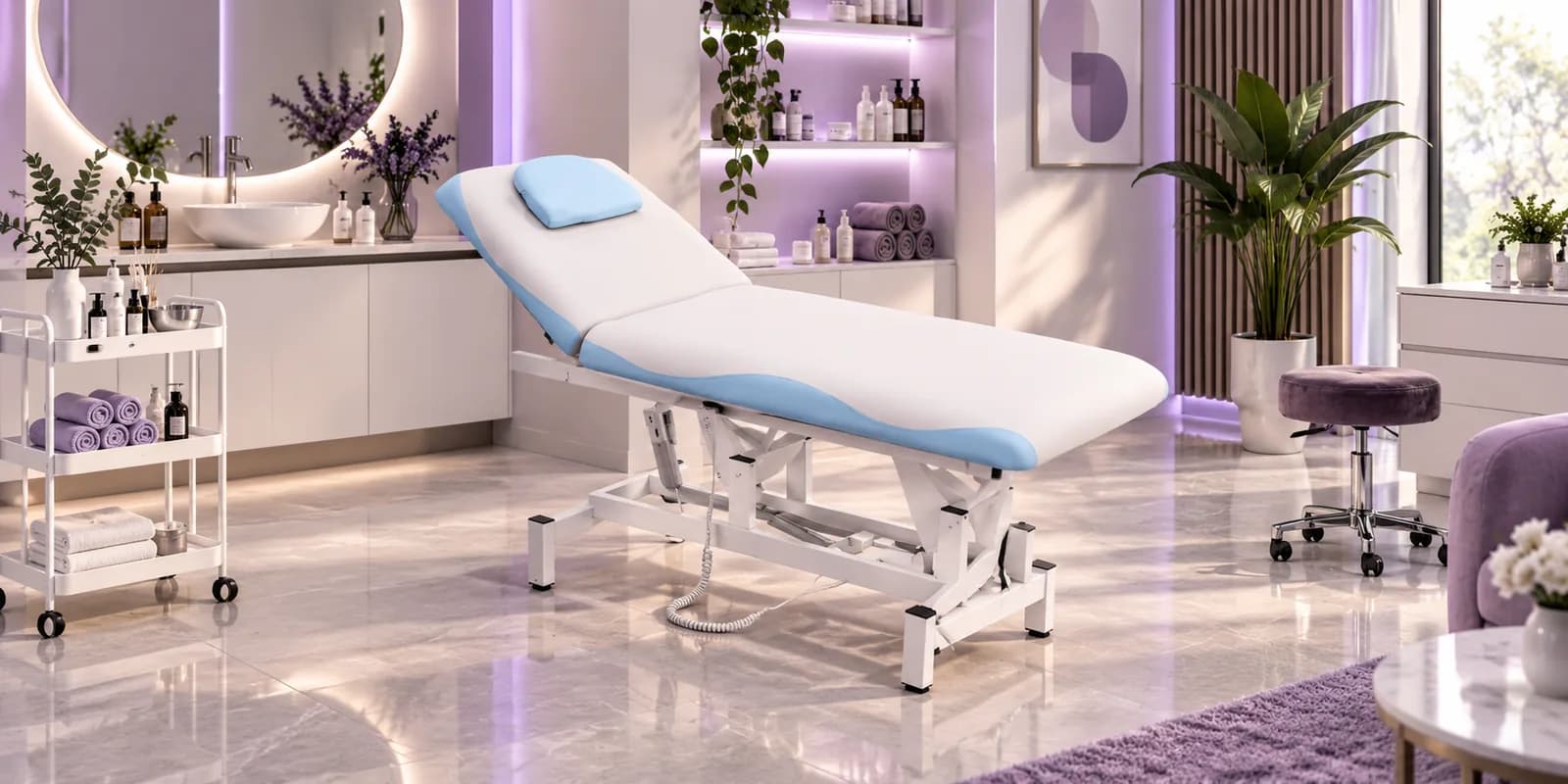 Mobiliario ELESS en salón de belleza para muebles para salón de belleza.