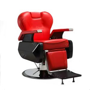 Sillón Barbero Harly Red Premium Estilo Vibrante y Top