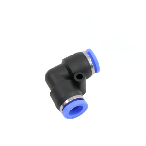 Conector Codo Aire 1/4 Plástico