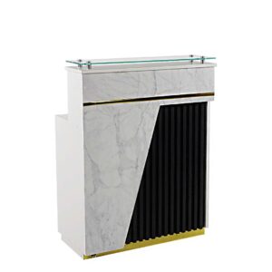 Counter de Recepción White Black.