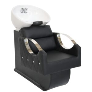 Lavacabezas Premium Negro Loza Blanca