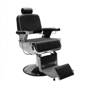 Sillon de Barbero Reclinable con Tapiceria negra